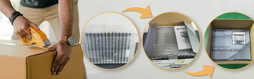 Дегідратор Maltec 109553 450 Вт 12 л 5 лотків таймер дисплей регулювання температури чорний INOX - фото 4