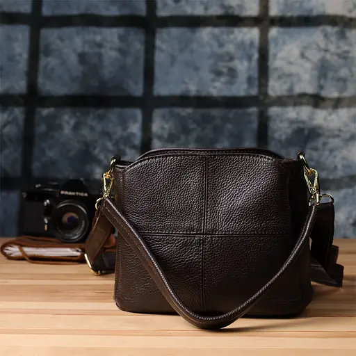 Женская сумка Vintage из натуральной кожи с удобной внутренней организацией 22.5х16.5х11.5 см sum0027555 - фото 10