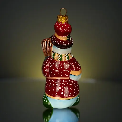 Ялинкова прикраса Різдвяні історії Сніговик-мрійник скло (4820001134575) - фото 4