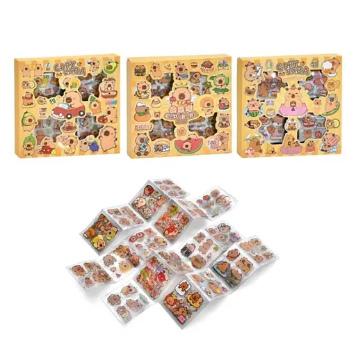 Детский набор наклеек "Капибара" Bambi YG0228, 16,5х2х16,5 см - фото 1