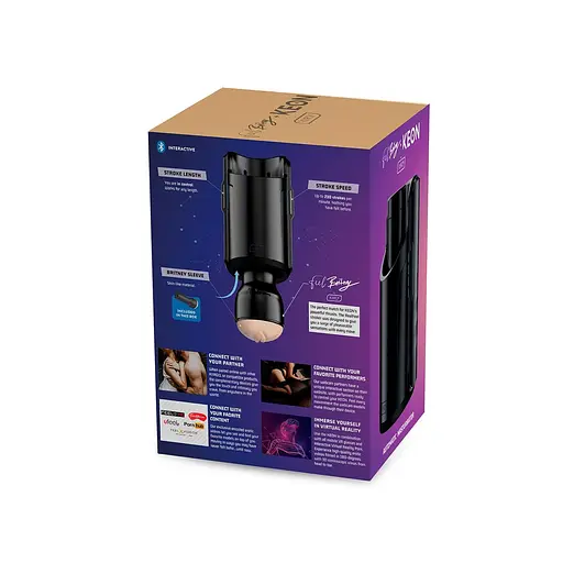 Секс-машина для чоловіків Kiiroo Keon Kombo Set інтерактивна з мастурбатором Feel Britney - фото 6
