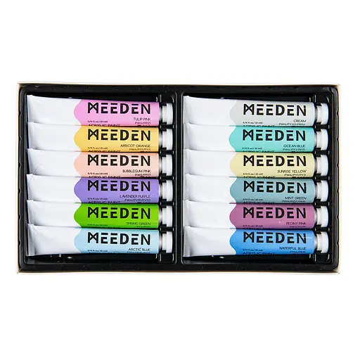 Набір акрилових фарб MEEDEN Pastel 12x22 мл - фото 2