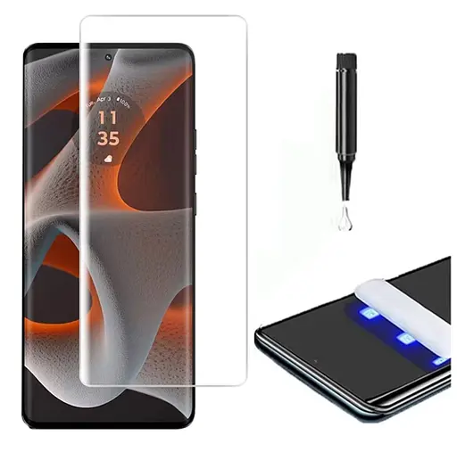 Захисне скло DK для Motorola Edge 50 Fusion UV Curved 015456 clear 2 шт. - фото 7