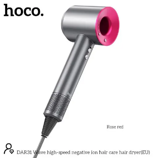 Фен Hoco DAR31 Wave High-Speed ​​negative ion hair dryer 5 насадок 1500W - фото 10