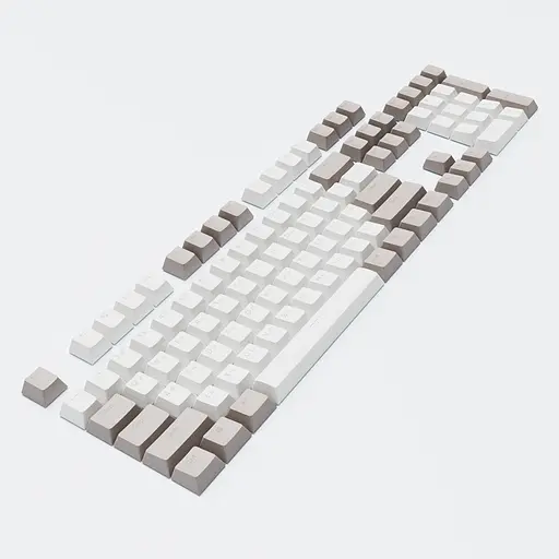 Набір кейкапів Dark Project Keycaps PBT Dark Project KS-48 (DP-KS-0048) сiро-бiлi - фото 3