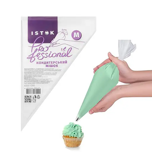 Мешки кондитерские одноразовые полиэтиленовые средние M (50 шт.) 36х29х22 см, Istok Прозрачный 87854 - фото 1