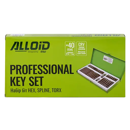 Набір шестиганних біт Alloid 40 шт. (NB-3840) - фото 5