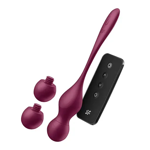 Вагінальні кульки Satisfyer Love Birds Vary, 22.2 бордовий