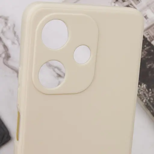 Силиконовый чехол Epik Candy Full Camera для Infinix Hot 30 Бежевый / Antique White - фото 5