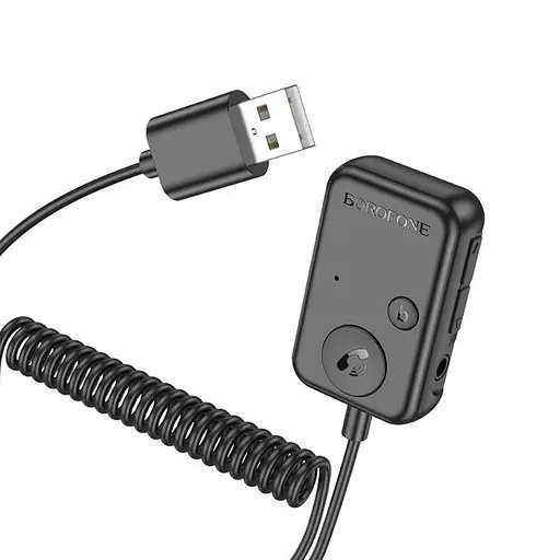 Автоадаптер - FM-модулятор BOROFONE BC49 June car BT FM transmitter - фото 6