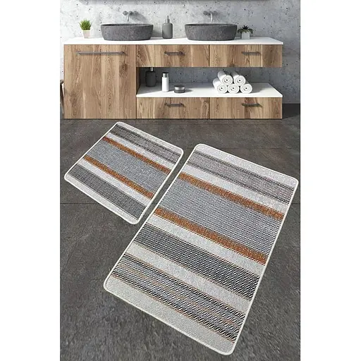 Набір килимків для ванної кімнати Chilai Home Benver 60 x 100 + 50 x 60