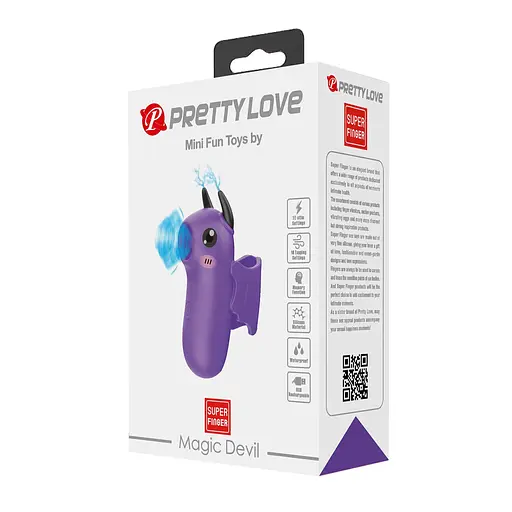 Вакуумний стимулятор клітора Pretty Love Magic Devil фіолетовий - фото 11