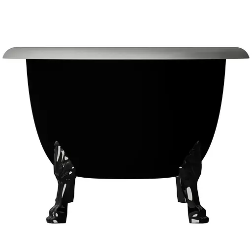 Ванна окремостояча матова Amdcon Olmpa 180x90 чорна з литого каменю чорні ніжки OLMPA_180_nzhk-bl_BLACK_MAT Чорний матовий - фото 9