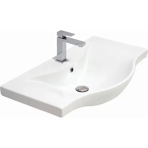 Умивальник RJ Tulip 75x46x18 см white RJFU081-0075WH, Білий - фото 1