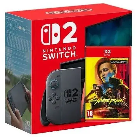 Ігрова консоль Nintendo Switch 2 Black + Гра Cyberpunk 2077 Ultimate Edition (українські субтитри)