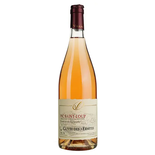 Вино Cuvee des 3 Ermites Rose AOP Pic Saint Loup, рожеве, сухе, 0,75 л