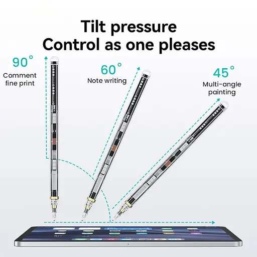 Стилус Usams US-ZB264 Transparent Magnetic Charding Tilt-sensitive Active Touch for iPad Transparent black - фото 4