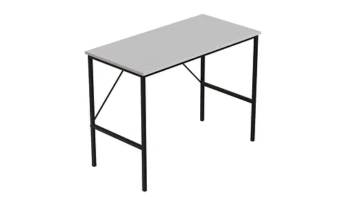 Стіл письмовий Line Тайм Ferrum-decor 750x1000x500 Чорний метал ДСП Біле 16 мм (FRD-104864) - фото 5