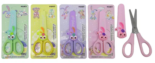 Ножиці, 14 см, у пластиковому чохлі Зайчик, 2 шт. (В асортименті) - фото 2