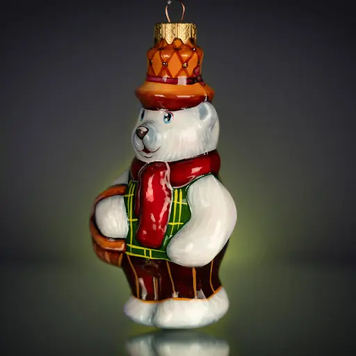 Ялинкова прикраса Різдвяні історії Міша франт грибник скло (4820001045857) - фото 2