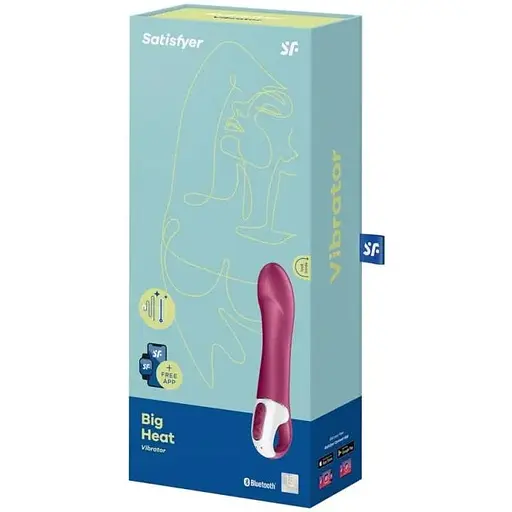 Вібратор Satisfyer Big Heat 22.5 см фуксія