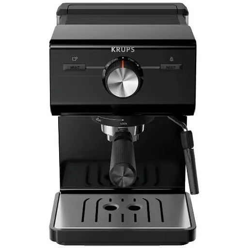 Кофеварка эспрессо Krups XP381810 OPIO BLK (7076115) - фото 1