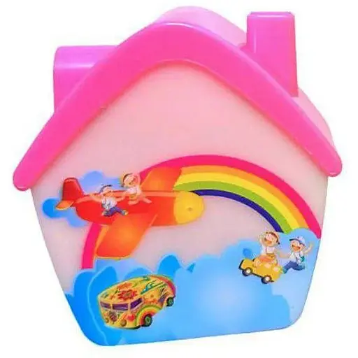 Ночник Framily QL-219 светодиодный светильник Домик 1 Вт Розовый - фото 1