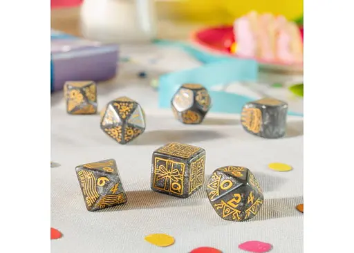 Набір кубиків Happy Birthday Dice Set: Confetti , 7 шт. (RHPB03) - фото 5