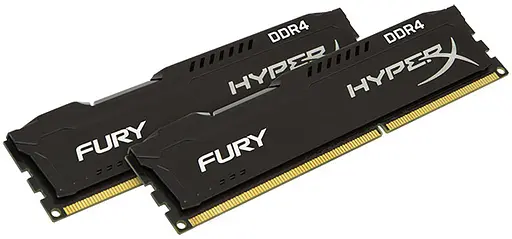 Модуль памяти HyperX DDR4 16Gb (2x8) Kingston Fury Black 2400 MHz (HX424C15FB3K2/16) Б/у - фото 2
