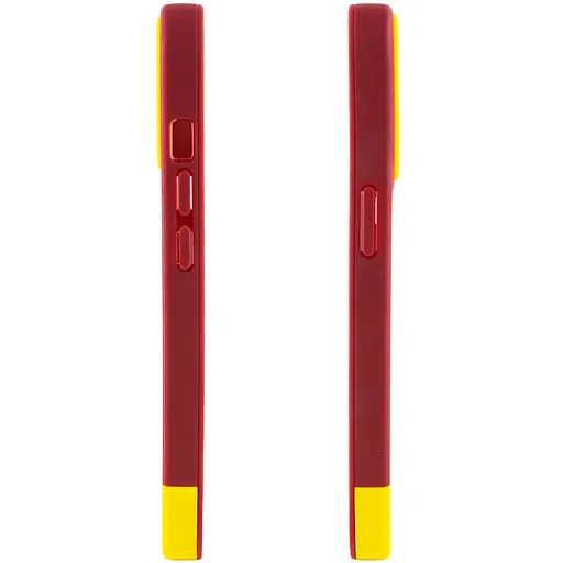 Чохол Epik TPU+PC Bichromatic для Apple iPhone 13 Pro 6.1 Brown burgundy/Yellow - фото 3