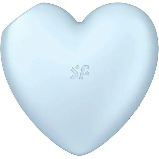 Вакуумний стимулятор клітора з вібрацією Satisfyer Cutie Heart блакитний