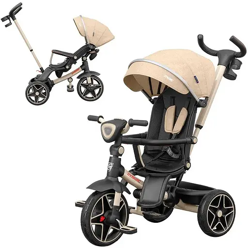 Велосипед трехколесный Tilly DYNAMIC T-3810 BEIGE /1/ - фото 1