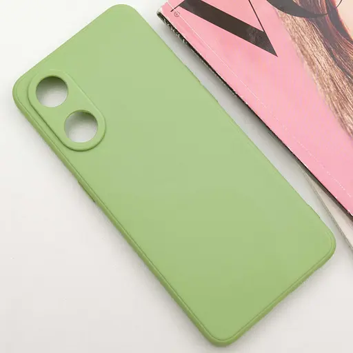 Силіконовий чохол Candy Full Camera для Oo Reno 8 T 4G Фісташковий - фото 2