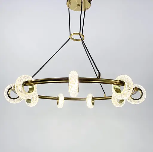 Підвісна люстра у корпусі золотого кольору | Арт. G 088-9 | Line F - фото 4