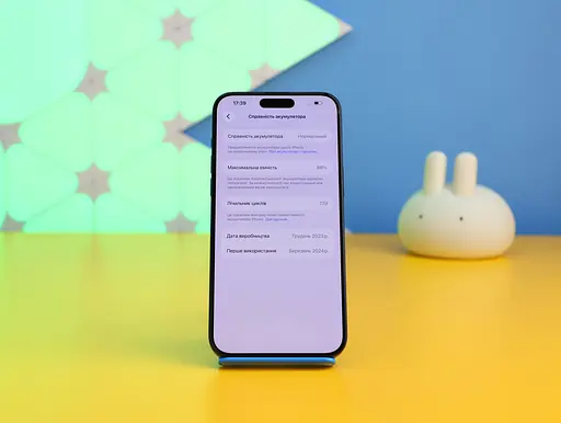 Смартфон Apple iPhone 15 Pro Max 256GB Blue Titanium (MU7A3) Б/В [159186] - фото 2