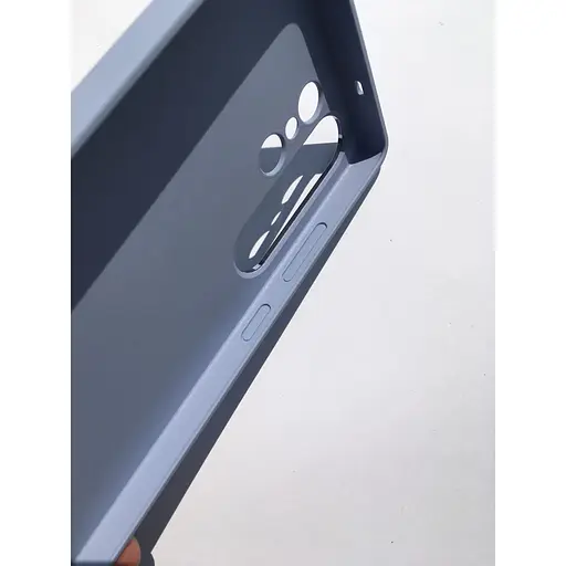 Оригінальний протиударний силіконовий чохол Samsung Silicone Case для Galaxy S25 Ultra Light Blue - фото 8