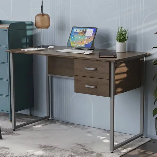 Компьютерный стол Ferrum-decor Таккота 75x100x70 серый ДСП Дуб Сонома Трюфель 16мм (FRD-102332)