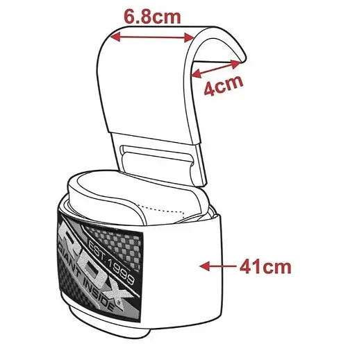 Крюки для тяги на запястье RDX W5 Gym Hook Strap Pink Plus (WAN-W5P+) - фото 6