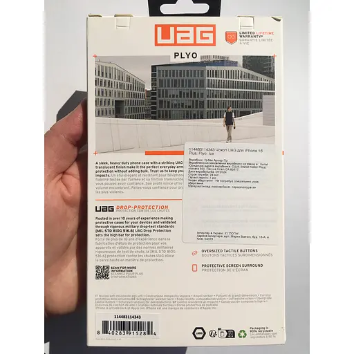 Оригінальний протиударний чохол UAG Plyo для iPhone 16 Plus Прозрачный 114486114343 - фото 3