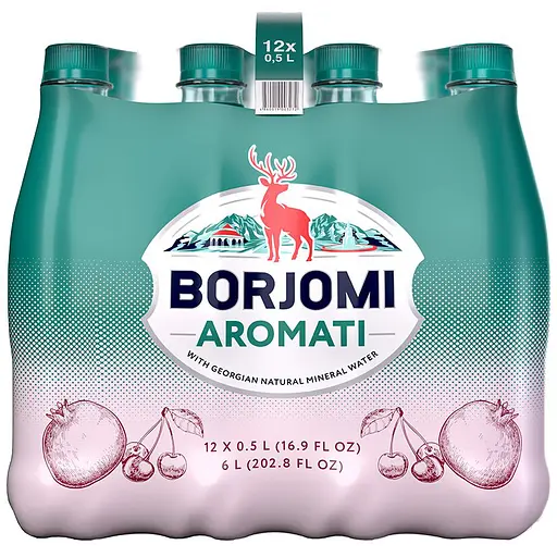 Напиток безалкогольный Borjomi Aromati газированный с ароматом Вишни и Граната 0.5 л х 12 шт. (пет) - фото 3