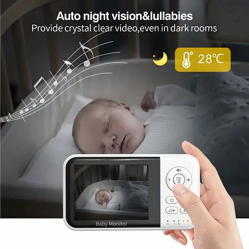 Видеоняня Baby Monitor MC632A с ночным видением и двухсторонним аудио - фото 5