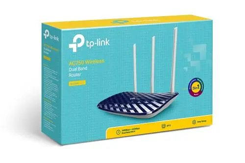 Роутер TP-LINK Archer C20, Wi-Fi 802.11a/b/g/n/ac, до 733 Mb/s, 2.4/5GHz, 4 LAN 10/100 Mb/s, RJ45 10/100Mb/s (FE), IPTV, FTP server / Print server, - фото 4