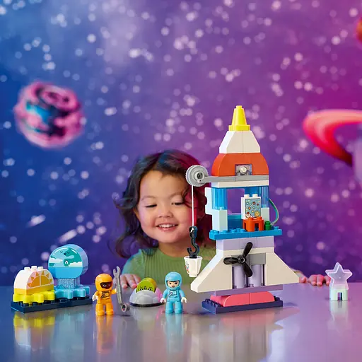 Уценка. Конструктор LEGO DUPLO Приключения на космическом шаттле 3-в-1 58 деталей (10422) - фото 3