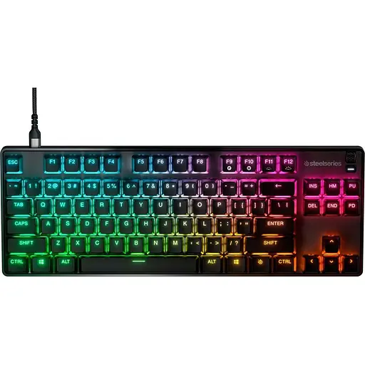 Клавиатура SteelSeries Apex 9 TKL RGB Linear OptiPoint Optical USB Black (64847) - фото 1