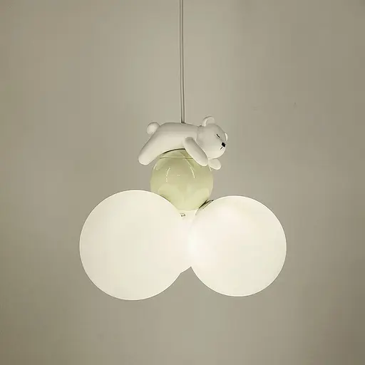 Підвісний світильник із ведмедиком та трьома плафонами | Арт. SGJ 13/3 | Line F - фото 3