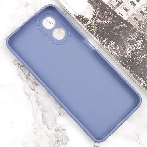 Силіконовий чохол Candy Full Camera для Oo A78 4G Блакитний / Mist blue - фото 3