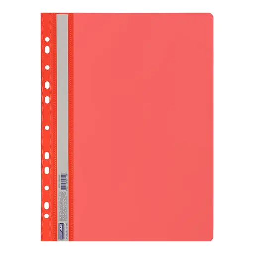Папка-швидкозшивач із перфорацією, А4, червоний, 6 шт.