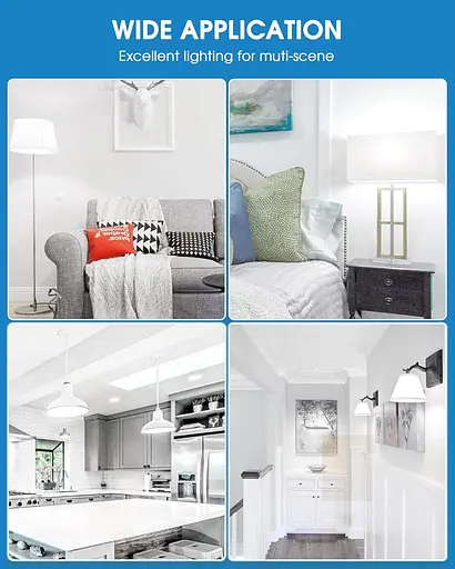 Еквівалентна штикова лампочка EvaStary потужністю 100 Вт, 4 шт. 13 Вт B22 Світлодіодні лампи BC GLS Frosted Light, 6000K Daylight - фото 5