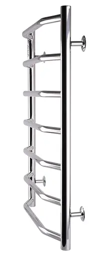 Водяна рушникосушка Unio LT W 700-500-7 Драбинка Трапеція, Хром - фото 3