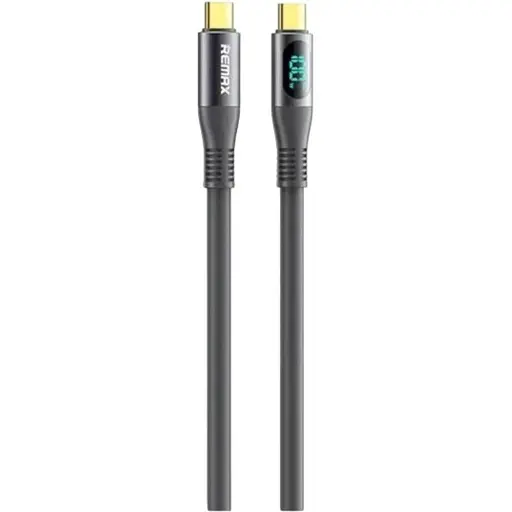 Кабель Remax RC-C032 Type-C 1.2м 100W 5А Прорезиненный Grey